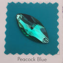 Zodiac Crystal Navette Sew on Stone - Emerald