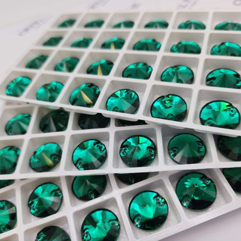 Zodiac Sew on Stone Rivoli - Emerald