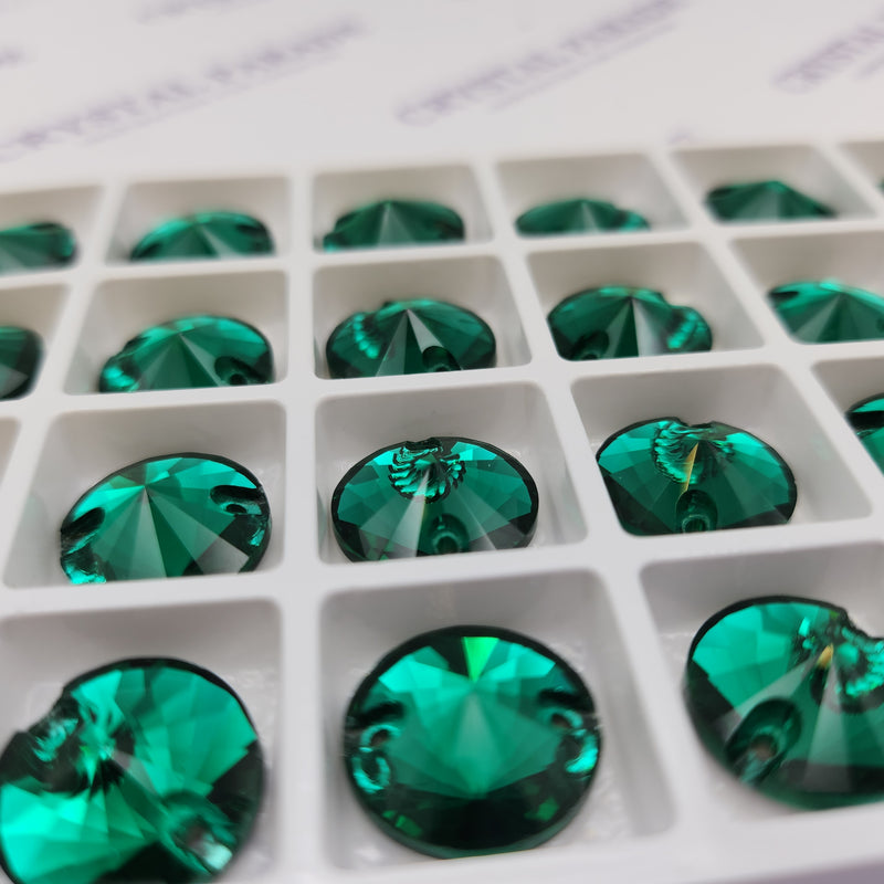 Zodiac Sew on Stone Rivoli - Emerald