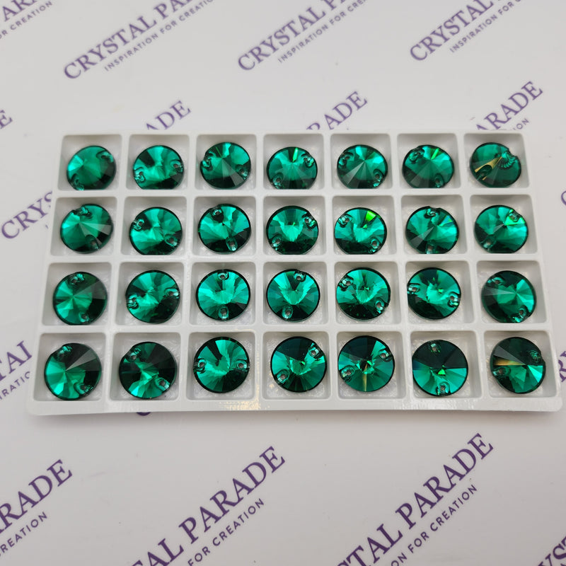 Zodiac Sew on Stone Rivoli - Emerald