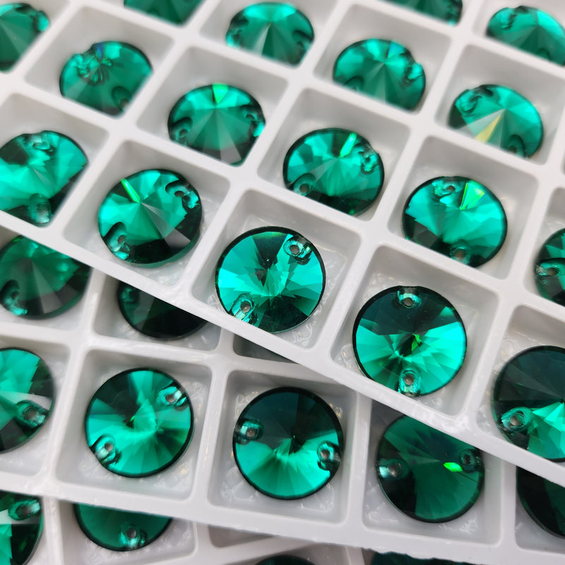 Zodiac Sew on Stone Rivoli - Emerald
