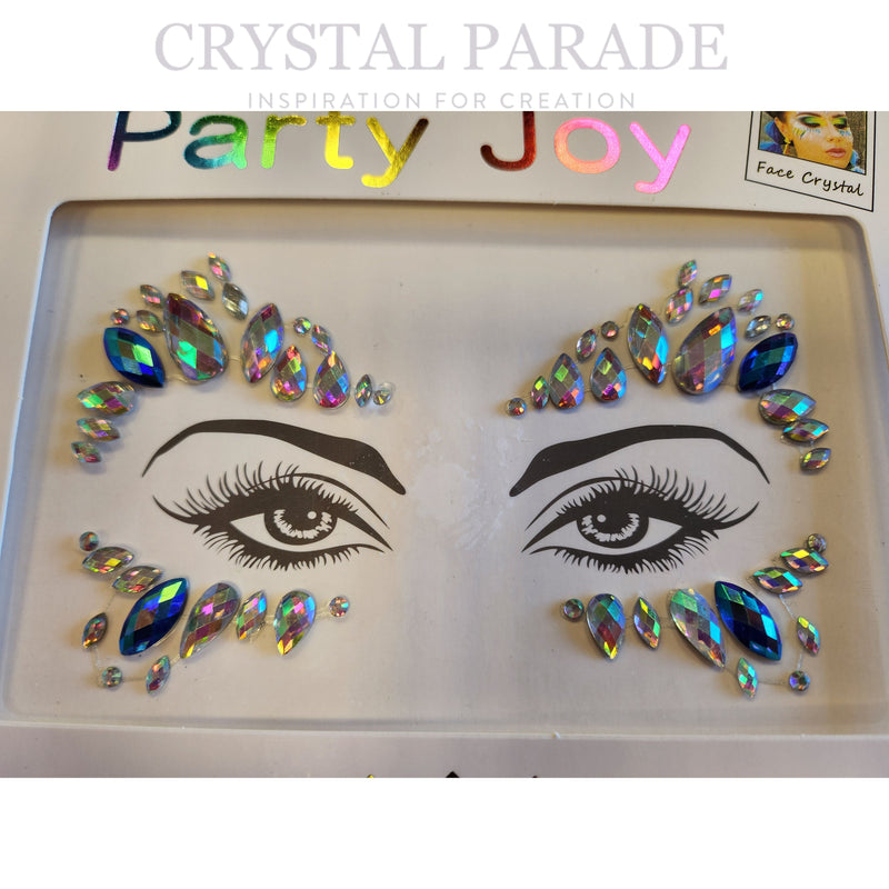 Crystal Stickers Face and Body Gems - Raindrop Sparkles