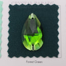 Zodiac Crystal Peardrop Sew on Stone - Fern Green