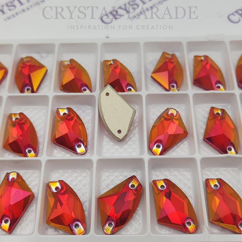 Zodiac Crystal Galactic Sew on Stone - Fire Opal