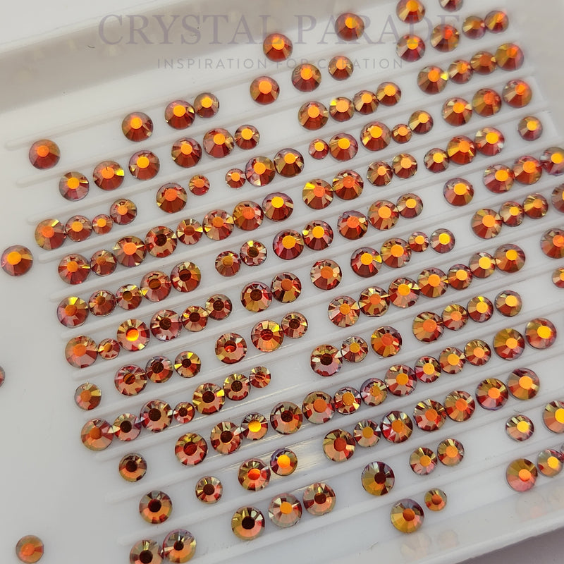 Zodiac Crystals Mixed Sizes Pack of 200 - Fire Opal