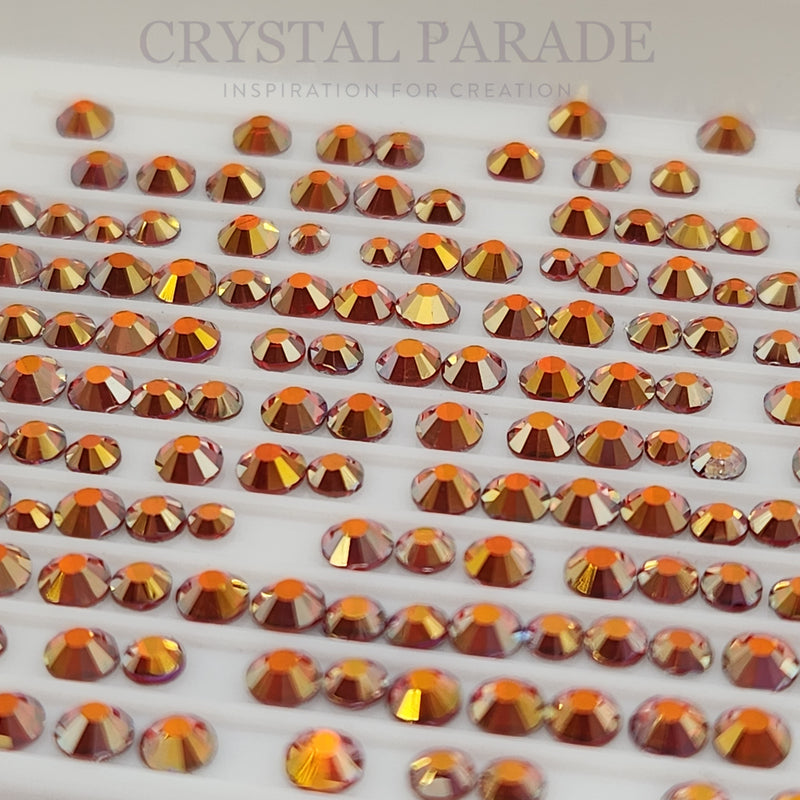Zodiac Crystals Mixed Sizes Pack of 200 - Fire Opal