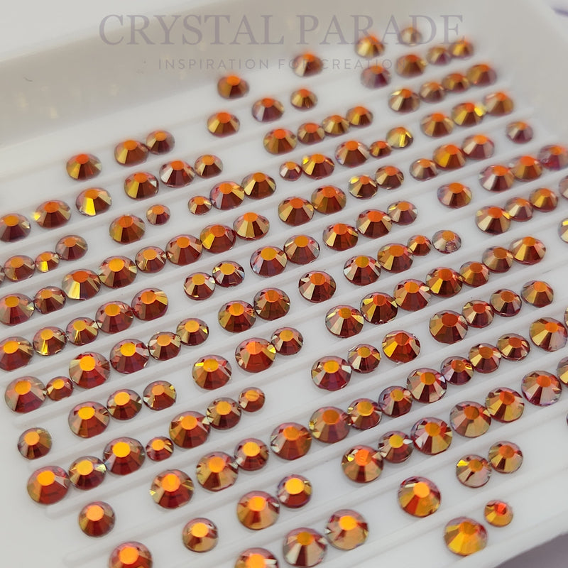 Zodiac Crystals Mixed Sizes Pack of 200 - Fire Opal