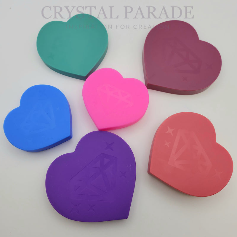 Heart Shaped Flipper Sorting Trays / Crystal Storage Containers