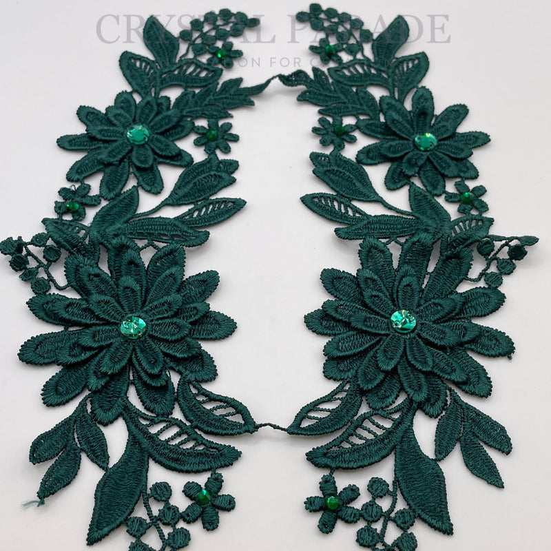 Zodiac Costume Applique Pair - Forest Green