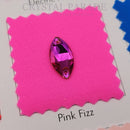 Zodiac Crystal Navette Sew on Stone - Fuchsia Pink