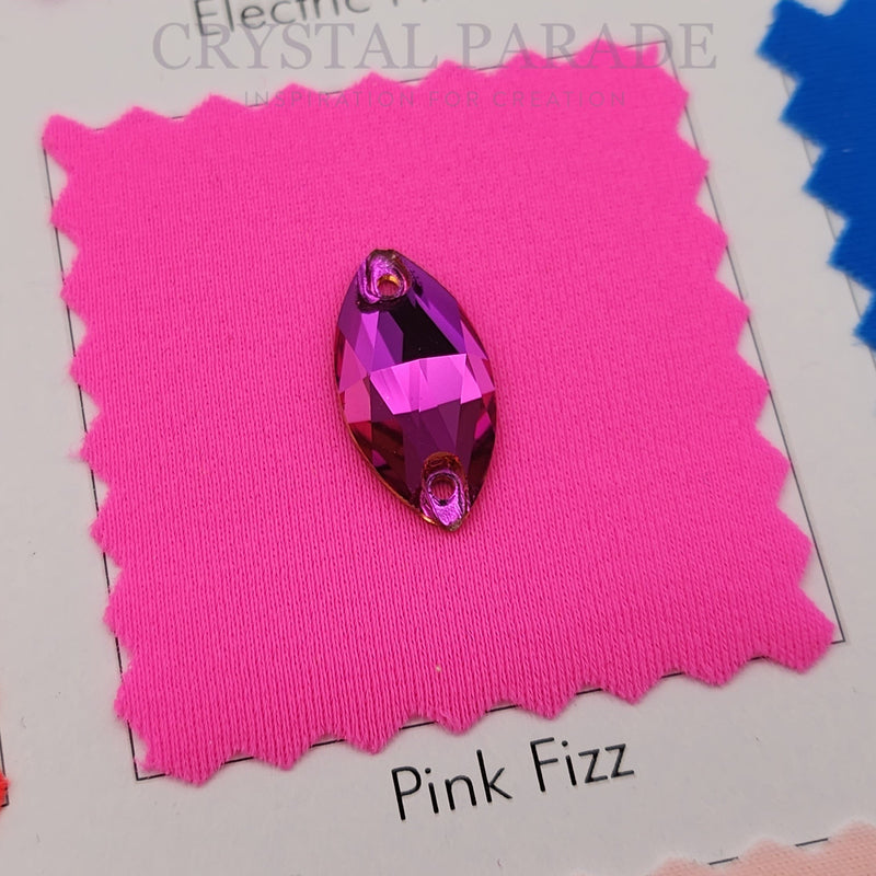 Zodiac Crystal Navette Sew on Stone - Fuchsia Pink