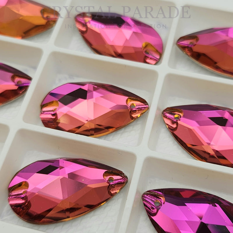 Zodiac Crystal Peardrop Sew on Stone - Fuchsia Pink