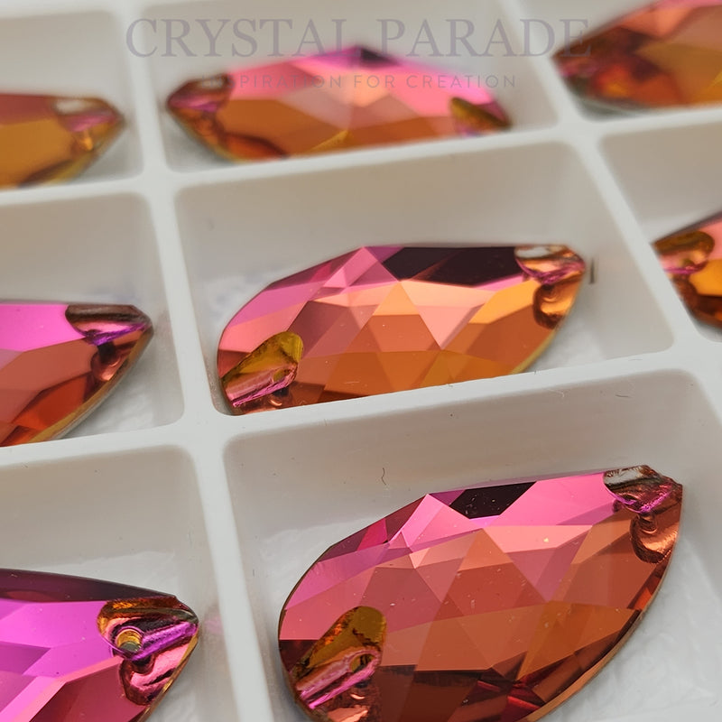 Zodiac Crystal Peardrop Sew on Stone - Fuchsia Pink