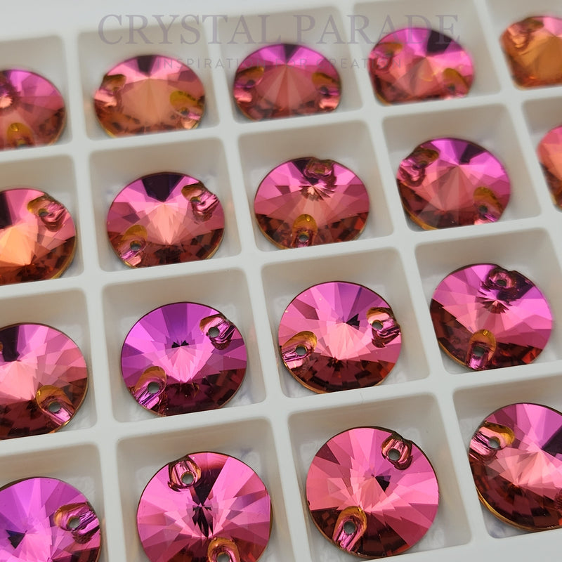 Zodiac Crystal Rivoli Sew on Stone - Fuchsia Pink