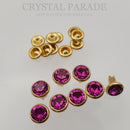 Preciosa Rivet with Maxima Crystal - Fuchsia