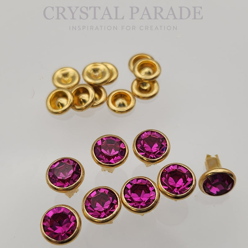 Preciosa Rivet with Maxima Crystal - Fuchsia