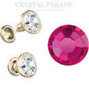 Preciosa Rivet with Maxima Crystal - Fuchsia