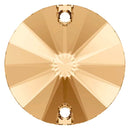 Swarovski 3200 Rivoli Sew on Stone - Golden Shadow