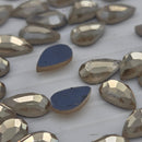 Zodiac Hotfix Peardrop Shape 5x8mm Golden Shadow - Pack of 20