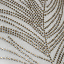 Zodiac Hotfix Crystal Transfer - Gold Feather