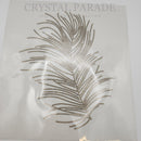 Zodiac Hotfix Crystal Transfer - Gold Feather