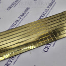 Self Adhesive Glass Gold Mirror Mosaic Roll - 4cm x 100cm