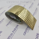 Self Adhesive Glass Gold Mirror Mosaic Roll - 4cm x 100cm