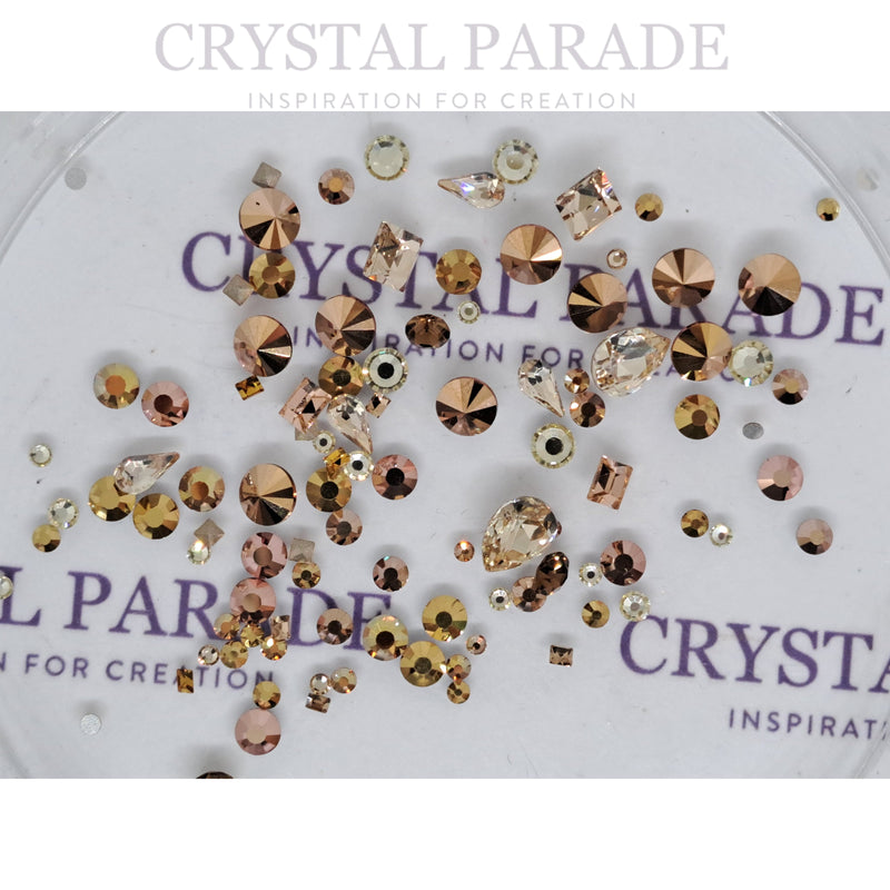 Preciosa Maxima 3D Crystal Mix - Gold Rush x100