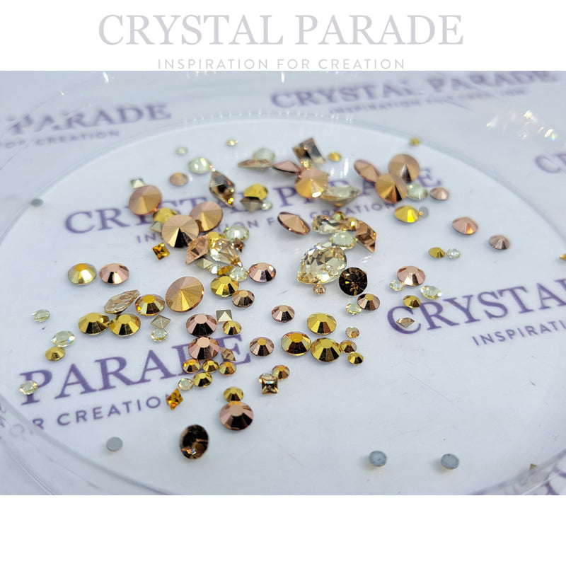 Preciosa Maxima 3D Crystal Mix - Gold Rush x100