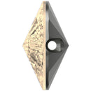 Swarovski Rivoli Buttons - Golden Shadow