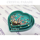 Heart Shaped Flipper Sorting Trays / Crystal Storage Containers