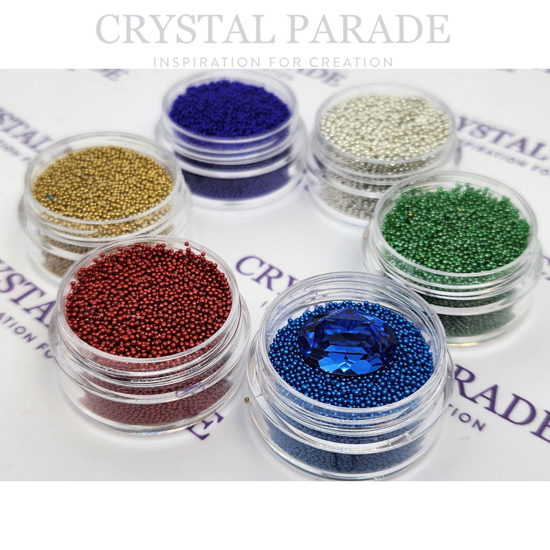 Caviar Beads Set of 6 Colours - Hidden Treasure Mix inc. FREE Swarovski Crystal