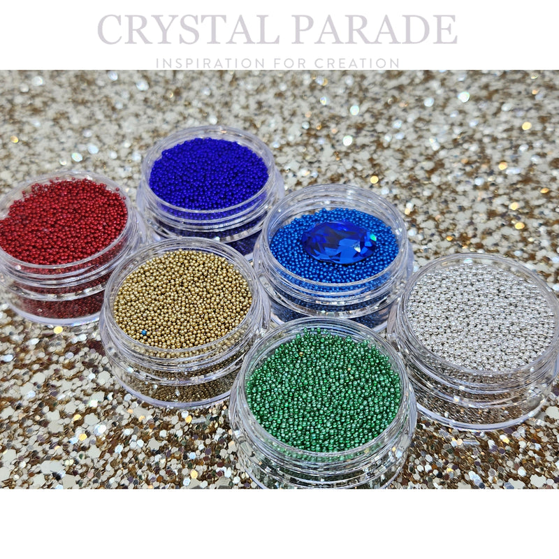 Caviar Beads Set of 6 Colours - Hidden Treasure Mix inc. FREE Swarovski Crystal