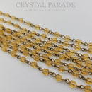 Preciosa Vintage Beaded Chain - Honey 1m