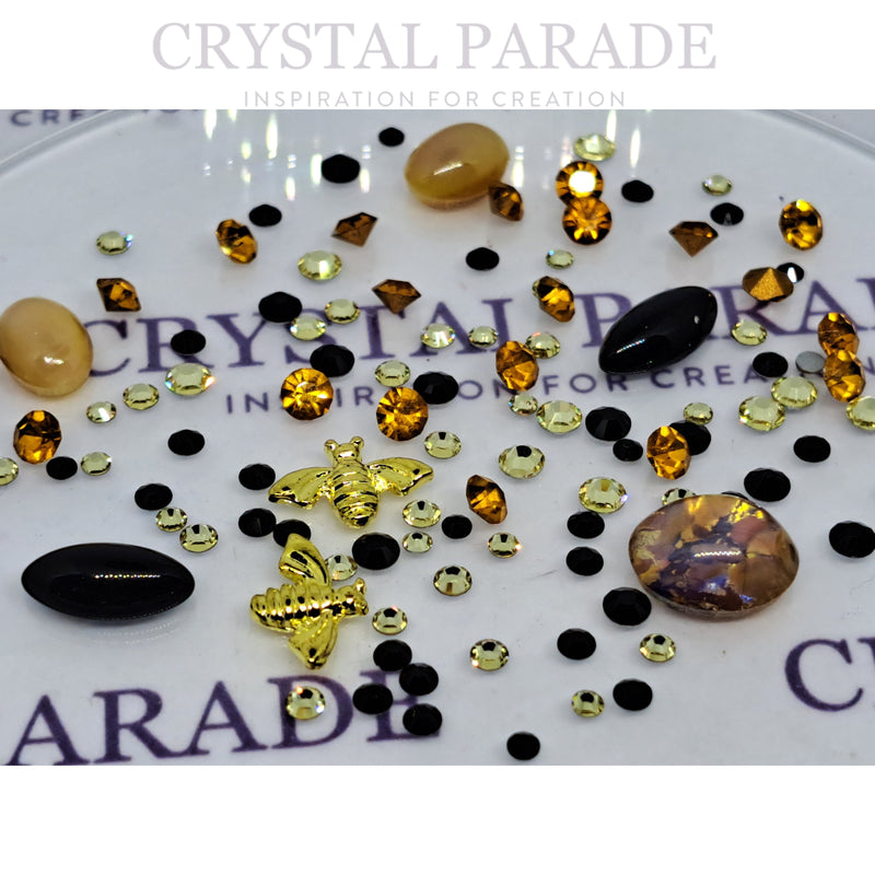 Honey Bee Crystal Mix - Including Bee Charms