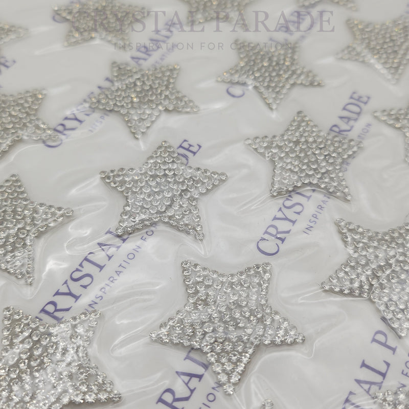 Hotfix Transfer Rhinestone Stars - Clear