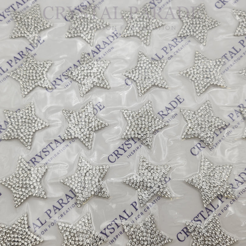 Hotfix Transfer Rhinestone Stars - Clear