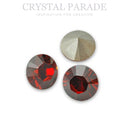 Swarovski 1028 Round Chaton Various Sizes - Red Magma