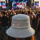 Sparkly Bucket Hat - Beige