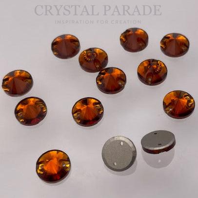 Zodiac Rivoli Sew on Stone - Tangerine