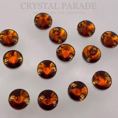 Zodiac Rivoli Sew on Stone - Tangerine
