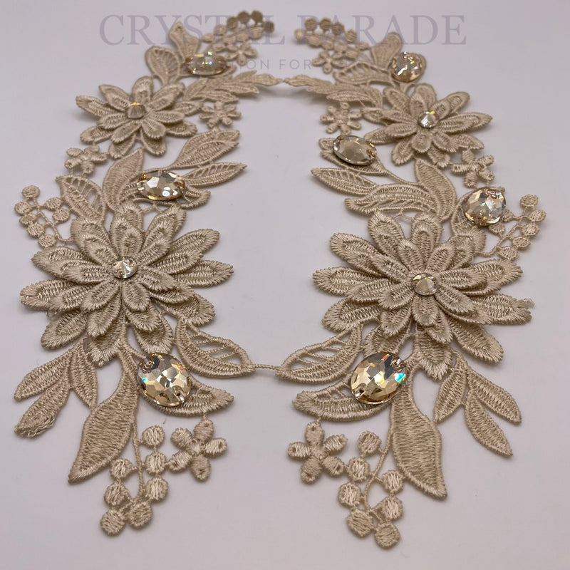 Zodiac Costume Applique Pair - Ivory