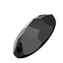 Swarovski 3210 Oval Sew on Stone - Jet Unfoiled