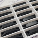 Zodiac Crystal Slim Baguette Sew on Stone - Jet