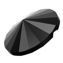 Swarovski Rivoli Buttons - Jet Unfoiled