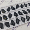 Zodiac Crystal Galactic Sew on Stone - Jet