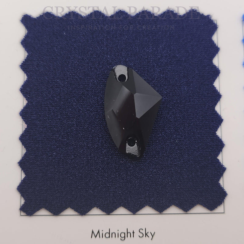 Zodiac Crystal Galactic Sew on Stone - Jet
