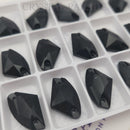 Zodiac Crystal Galactic Sew on Stone - Jet