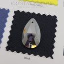 Zodiac Crystal Peardrop Sew on Stone - Jet Hematite