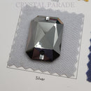 Zodiac Sew on Stone Emerald Cut - Jet Hematite
